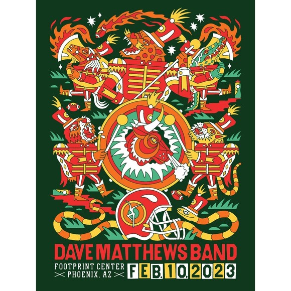 Dave Matthews Band poster Phoenix,AZ Super Bowl - Picture 1 of 3